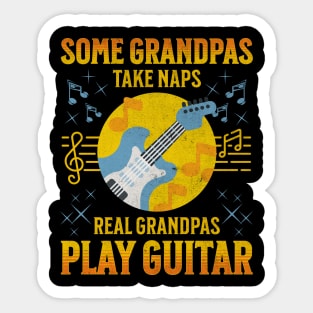 Real Grandpas Play Guitar Sticker